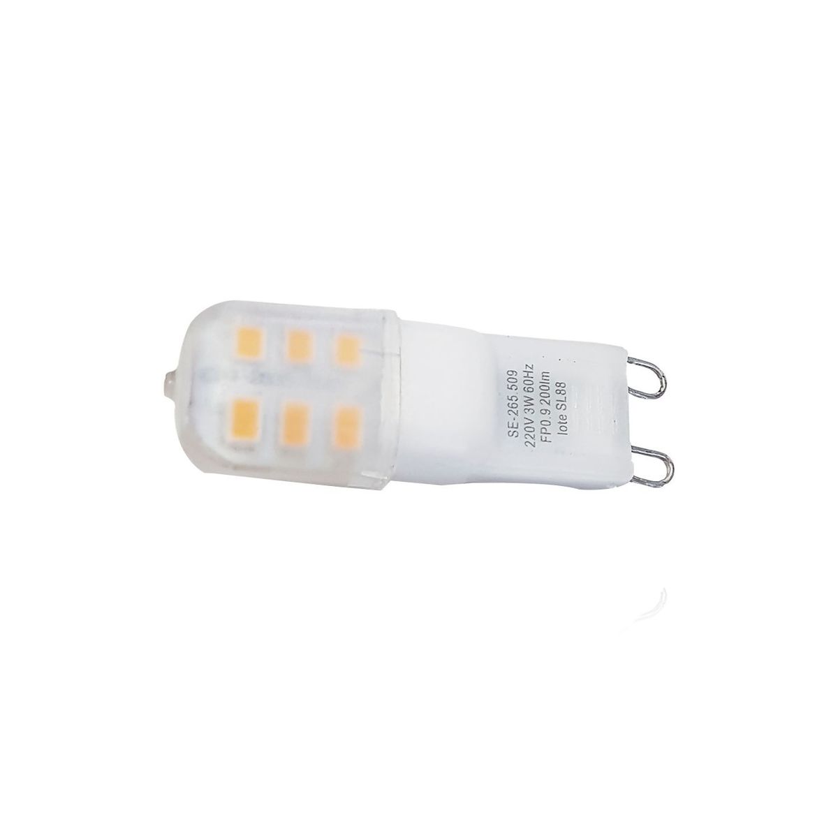 Lâmpada LED G9 2W 6000K 127V Branco, marca Luminatti - Foto Principal