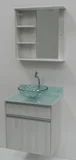 Toucador com Tampo e Cuba de Vidro 80x60x45cm Parati Rovere