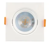 Spot de Embutir Mini Quadrado COB 5W 3000K Luz Amarela Bivolt