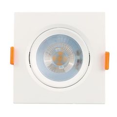 Spot de Embutir Mini Quadrado COB 5W 3000K Luz Amarela Bivolt