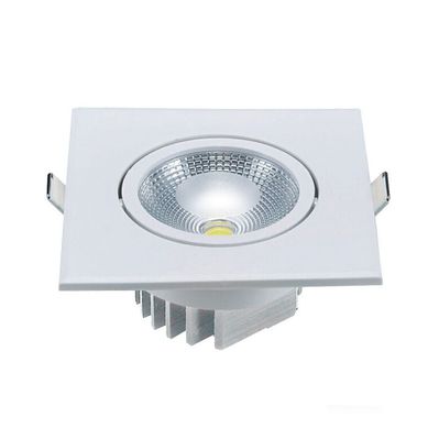 Spot de Embutir Mini Quadrado COB 5W 6500K Luz Branca Bivolt
