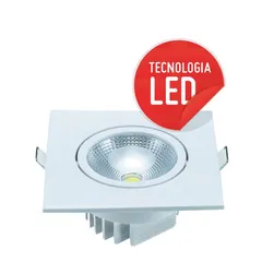 Spot de Embutir Mini Redondo COB 5W 3000K Luz Amarela Bivolt