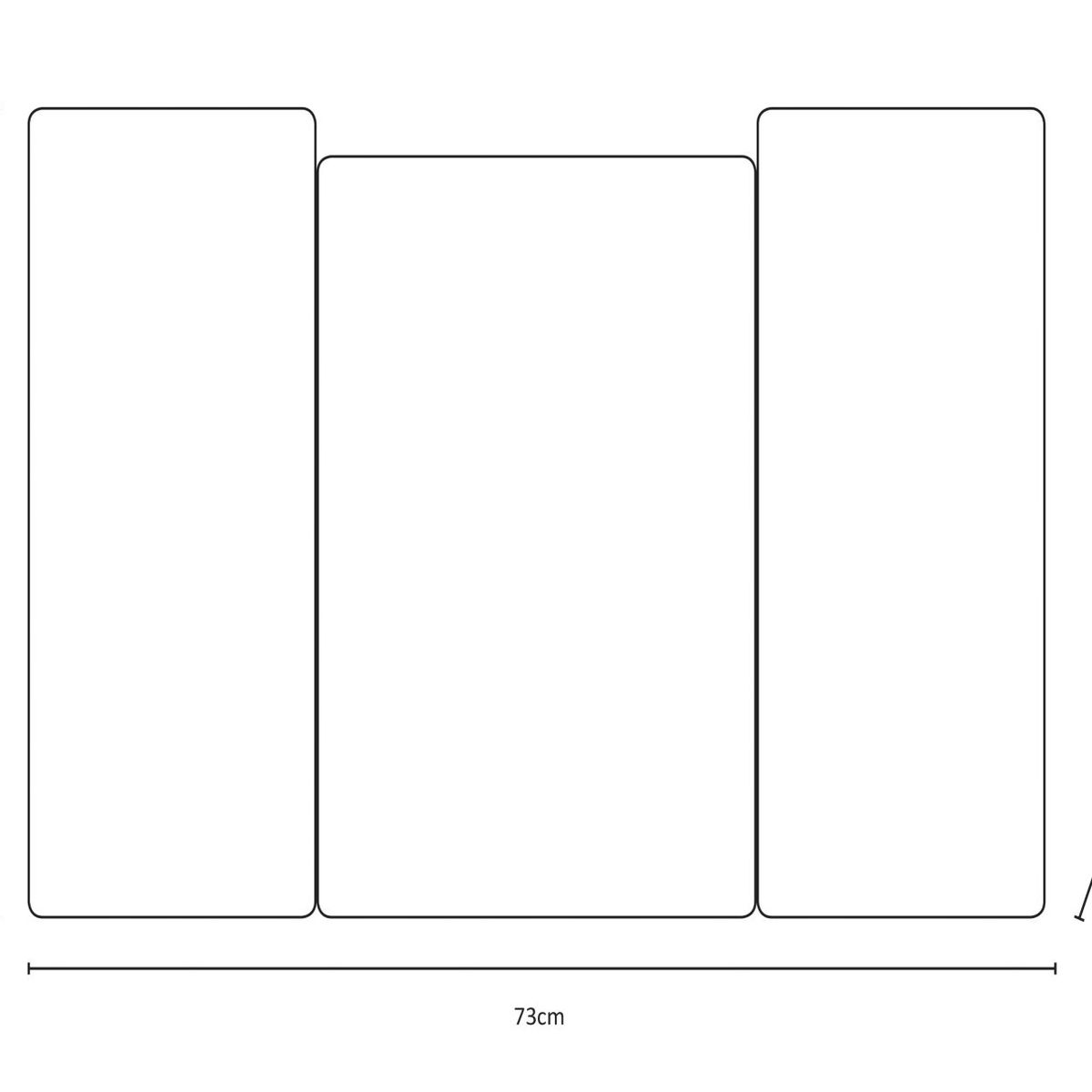 Espelheira para Banheiro 49x73x9cm Prata, marca H Chebli - Foto 2