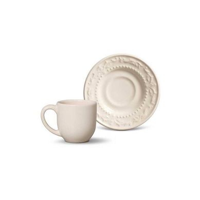 Xcara de Caf Acanthus Bege Porto Brasil