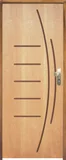 Porta Montada de Giro Madeira Sarrafeada Curupixá Natural Direita 210x72x11cm ES 100