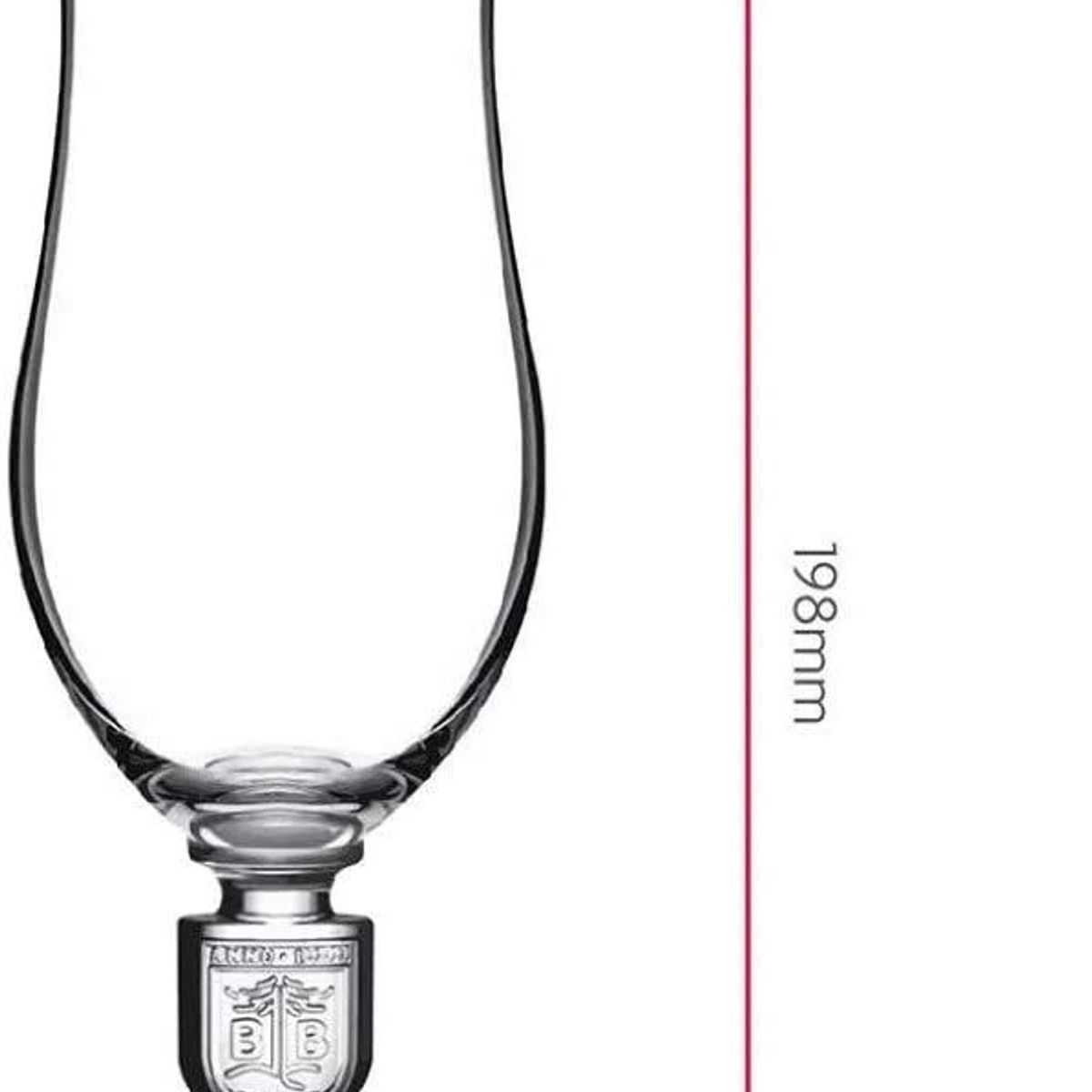 Taça para Cerveja de Cristal Baden Brasão Transparente, marca Ruvolo - Foto 2
