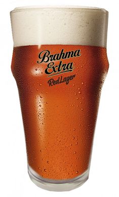 Copo Brahma Extra Red Lager 400ml Transparente