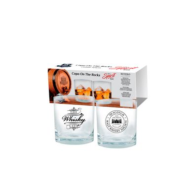 Conjunto de Copos 320ml 2 Peas On The Rocks Club Transparente
