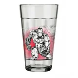 Copo Americano Hulk e Homem de Ferro 12 Peças 450ml Incolor