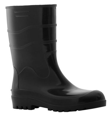 Bota PVC Cano Mdio n40 sem Forro Preto