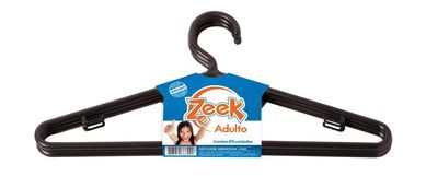 Cabide Adulto 40x2,4x19cm 3 Unidades Preto