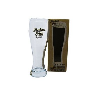Copo para Cerveja Brahma Extra Weiss 415ml Transparente