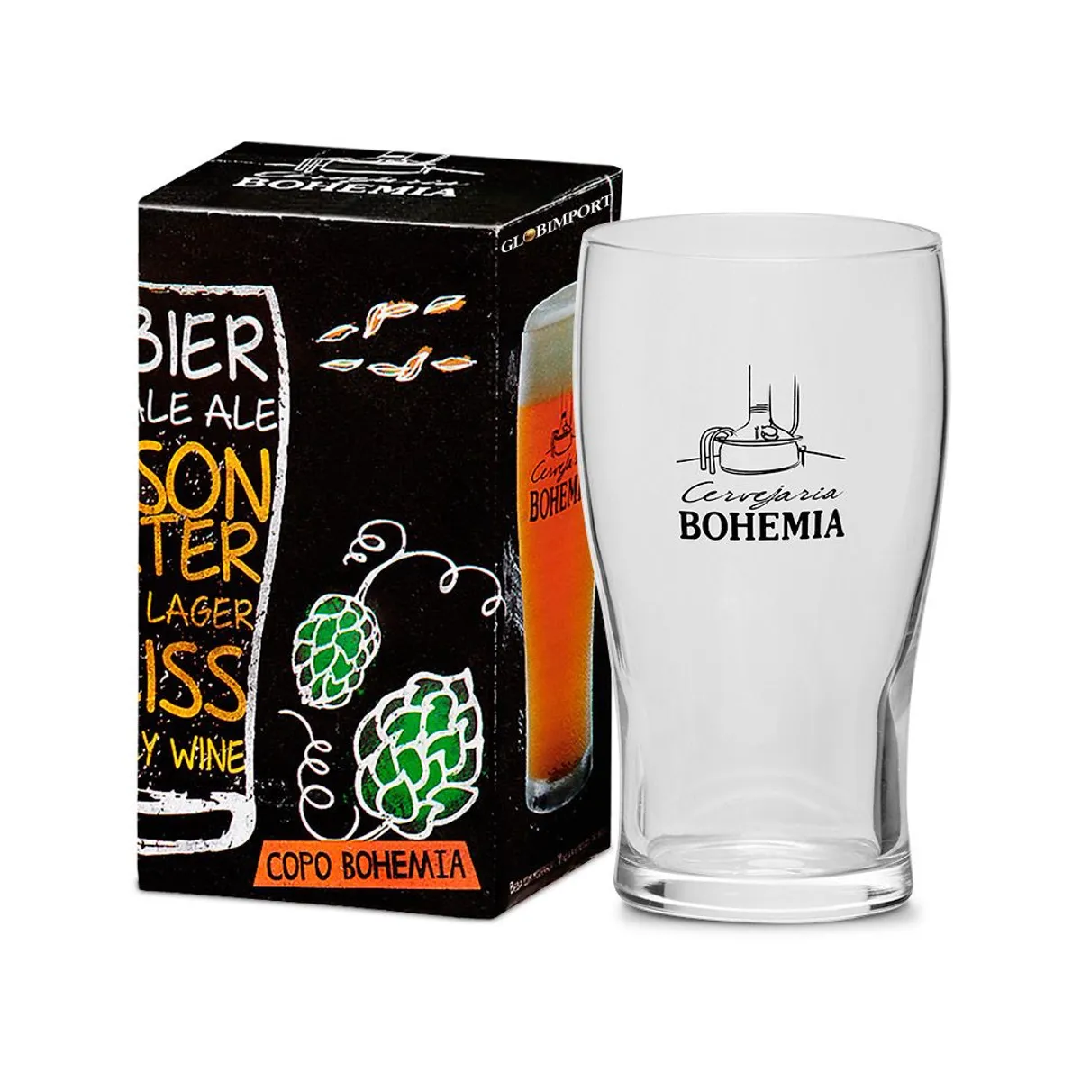 Copo para Cerveja Bohemia Transparente 340ml Globimport, marca Globimport - Foto 2