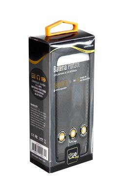 Bateria Externa 8000MAH-A com Led Cinza/Chumbo