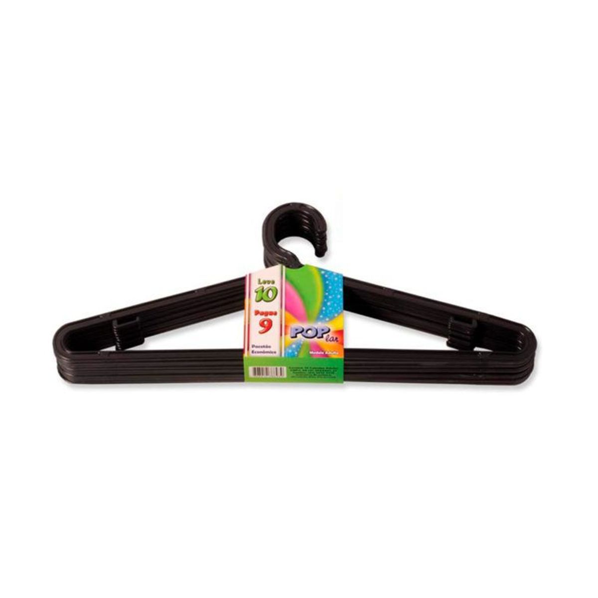 Cabide PopLar PG9LV10 10 Unidades 39cm, marca Zeek - Foto Principal