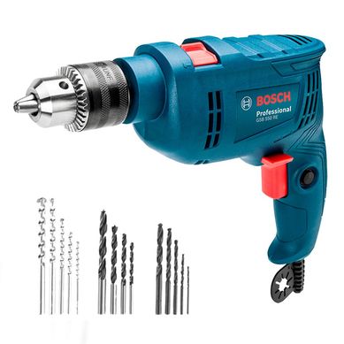Furadeira de Impacto Bosch GSB 550 550W 127V 14 Acessrios