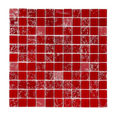 Pastilha Vidro Color Vinho Vermelho Queimado 29,5x29,5