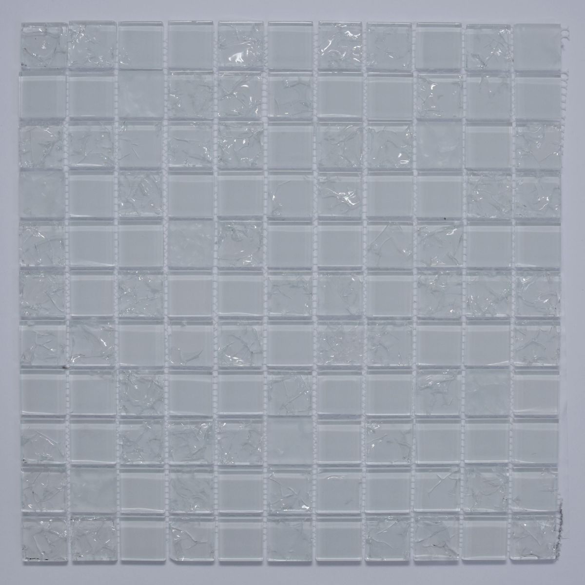 Pastilha Vidro Color White Branco 29,5x29,5, marca Glassline - Foto Principal