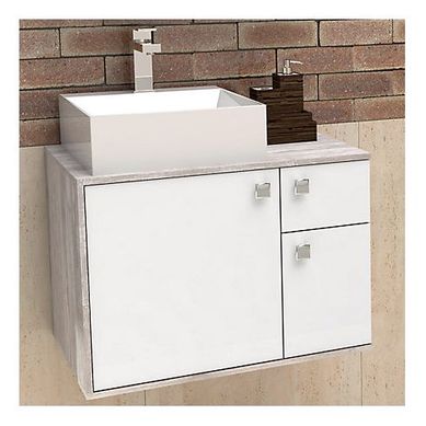 Toucador sem Cuba Caete Branco e Calcare