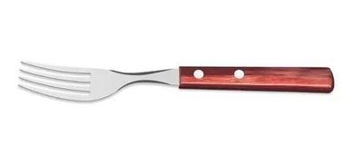 Garfo de Mesa Inox Polywood Vermelho Tramontina
