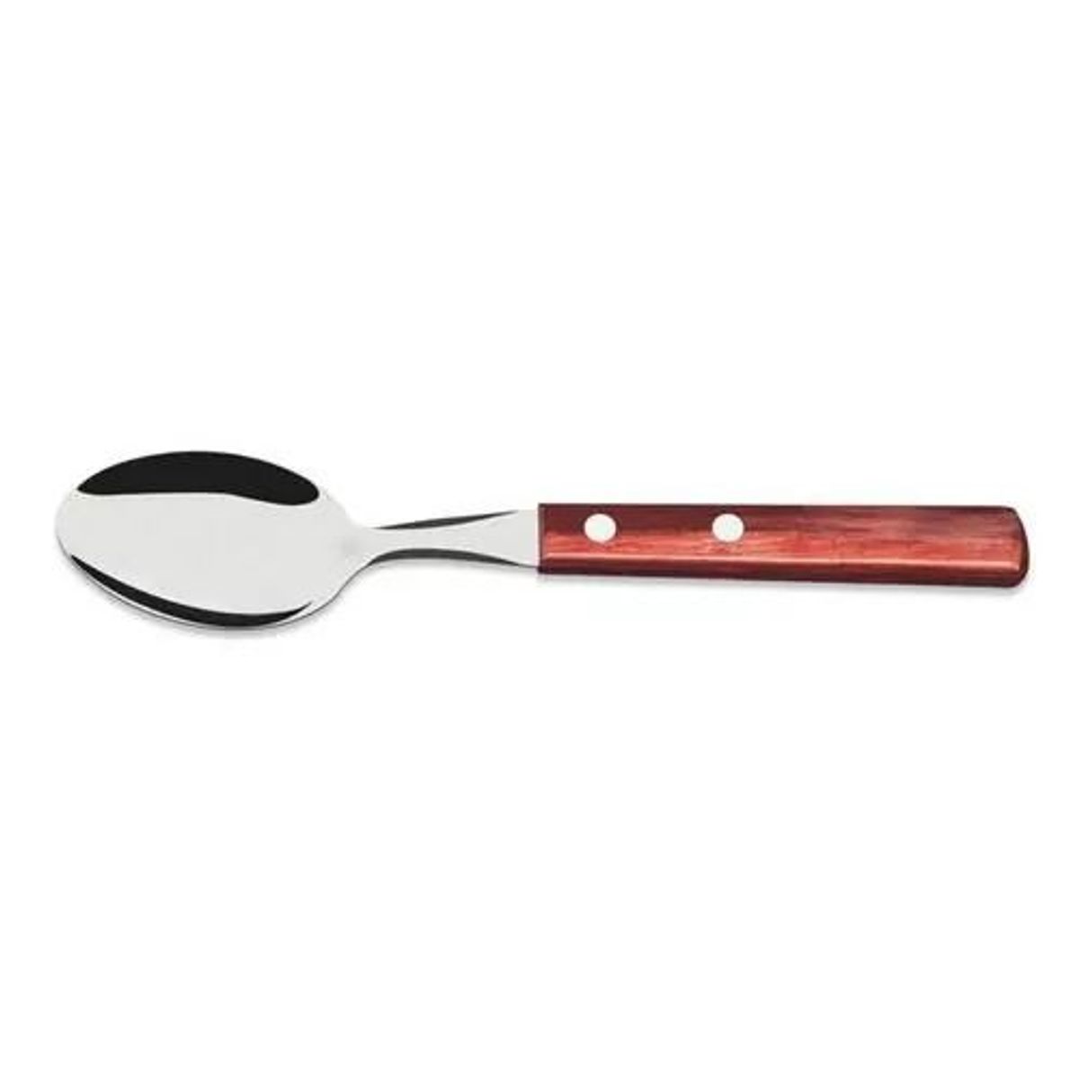 Colher de Mesa Inox Polywood Vermelha Tramontina, marca Tramontina - Foto Principal