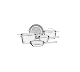 Jogo de Panelas Aço com 5 Peças Ventura Inox 650x442x112mm