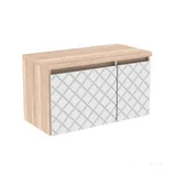 Gabinete de Banheiro Monaco 80cm Mezzo Blanco sem Cuba Darabas