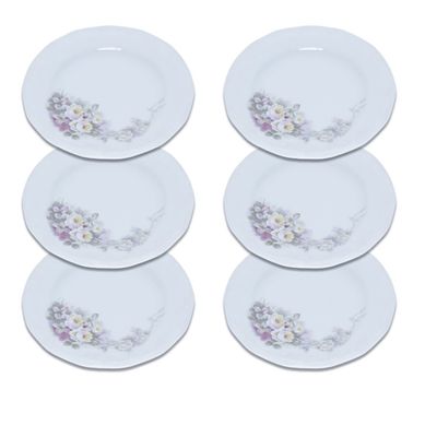 Kit com 6 Pratos Rasos Eterna