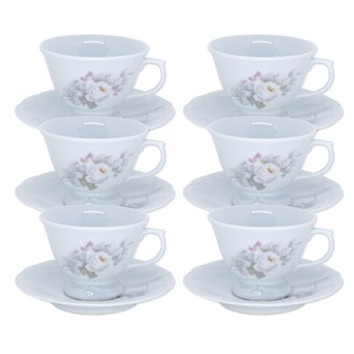 Kit com 6 Xicaras de Caf com Pires Eterna
