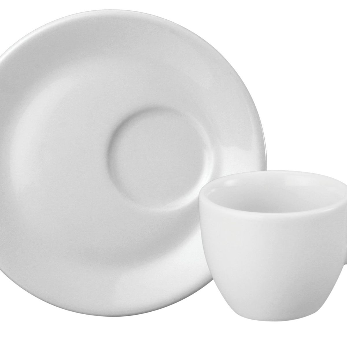 Xícara de Café com Pires Petit Four Sofia Branco 6,3x6,3x5 Schmidt, marca Schmidt - Foto Principal