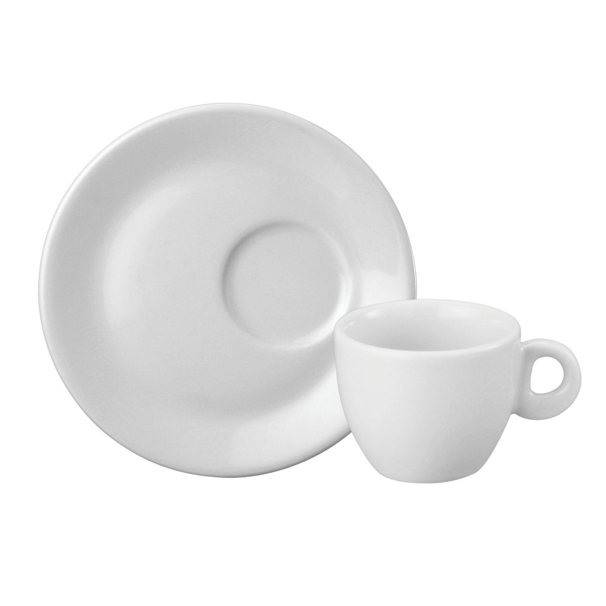 Xícara de Café com Pires Petit Four Sofia Branco 6,3x6,3x5 Schmidt, marca Schmidt - Foto Principal