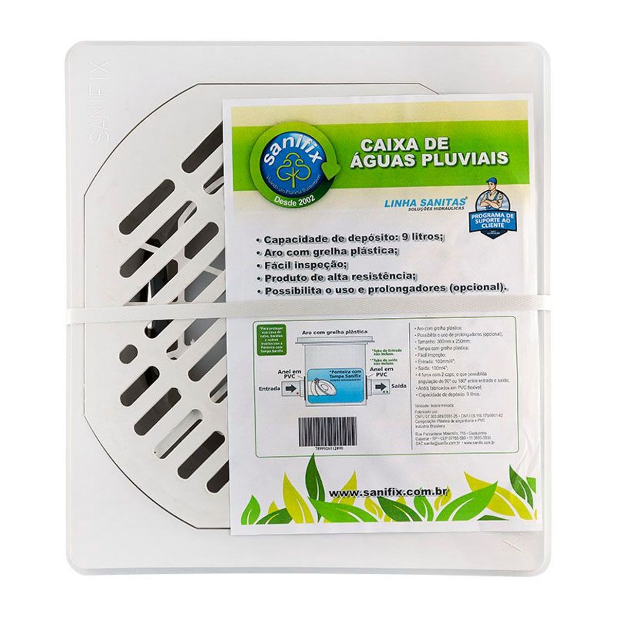 Caixa Águas Pluviais Areia Com Grelha De Alumínio Dn100, marca Sanifix - Foto 2
