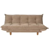 Sofá Cama Pillow 3 Lugares 87x191x129cm Caramelo