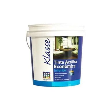 Klasse Tinta Acrlica Econmica Fosco 3,6L Branco