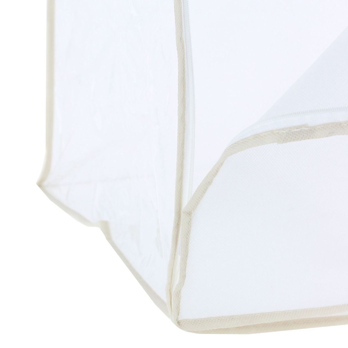 Caixa Organizadora em Tecido 50X60X35cm Branco, marca Casa Bonita - Foto Principal