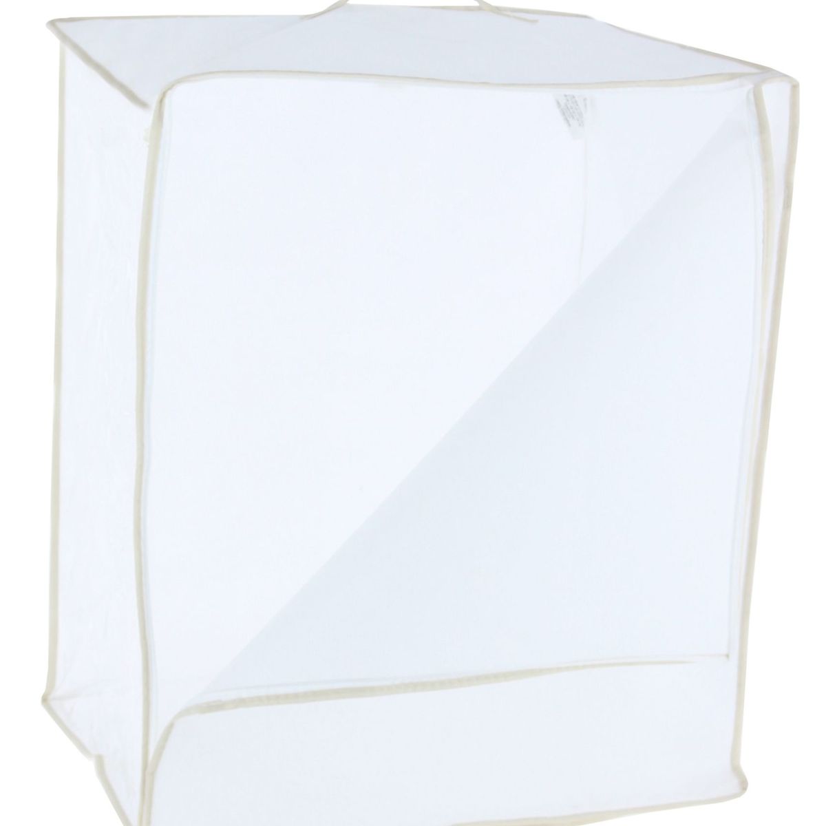 Caixa Organizadora em Tecido 50X60X35cm Branco, marca Casa Bonita - Foto 2
