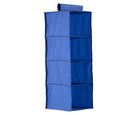 Organizador Tecido 4 Prateleiras Azul Just Home Collection