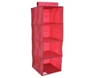 Organizador Tecido 4 Prateleiras Rosa Just Home Collection