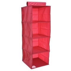 Organizador Tecido 4 Prateleiras Rosa Just Home Collection