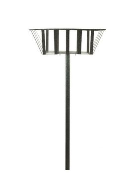 Lixeira de Ao com Pedestal 970 Preto Craqueado