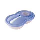 Pote para Papinha com Colher 320ml Urso Azul