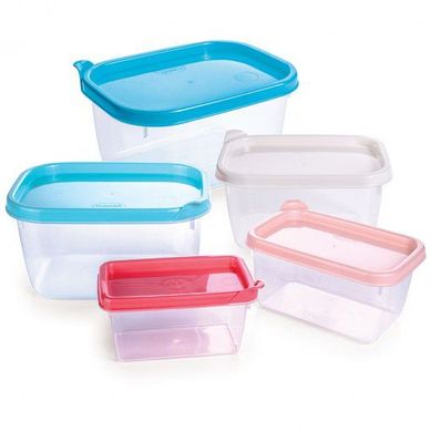 Conjunto de 5 Potes Retangular Conect
