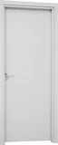 Porta Interna Fechadura Banheiro Alumínio Branco Esquerda 215x78x10cm Aluminium