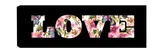 Quadro Digital Love 30x90cm Preto