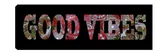Quadro Digital Good Vibes 30x90cm Preto