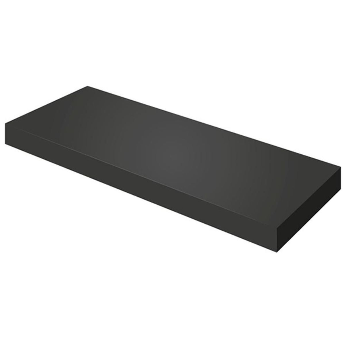 Prateleira com Suporte 25x60x4,0cm Preto, marca Just Home Collection - Foto Principal
