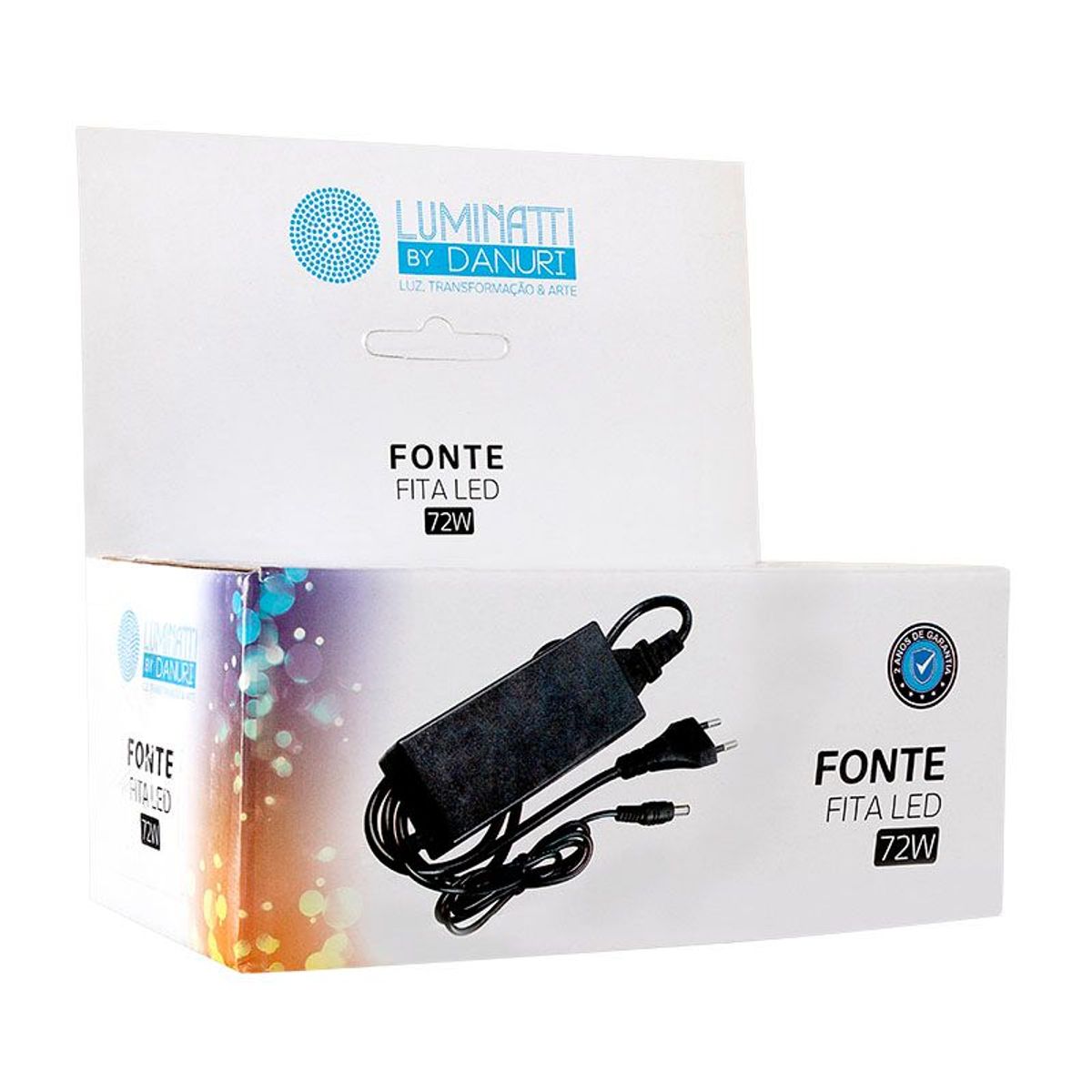 Fonte para Fita LED 72W 12V Preto, marca Luminatti - Foto 2