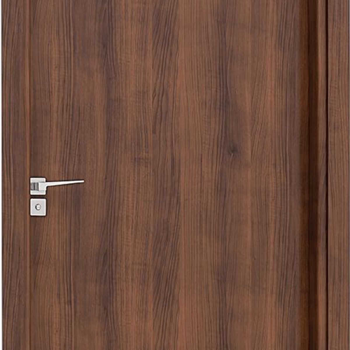 Porta Interna Fechadura Banheiro Alumínio Mogno Esquerda 215x78x14cm Aluminium, marca Sasazaki - Foto Principal