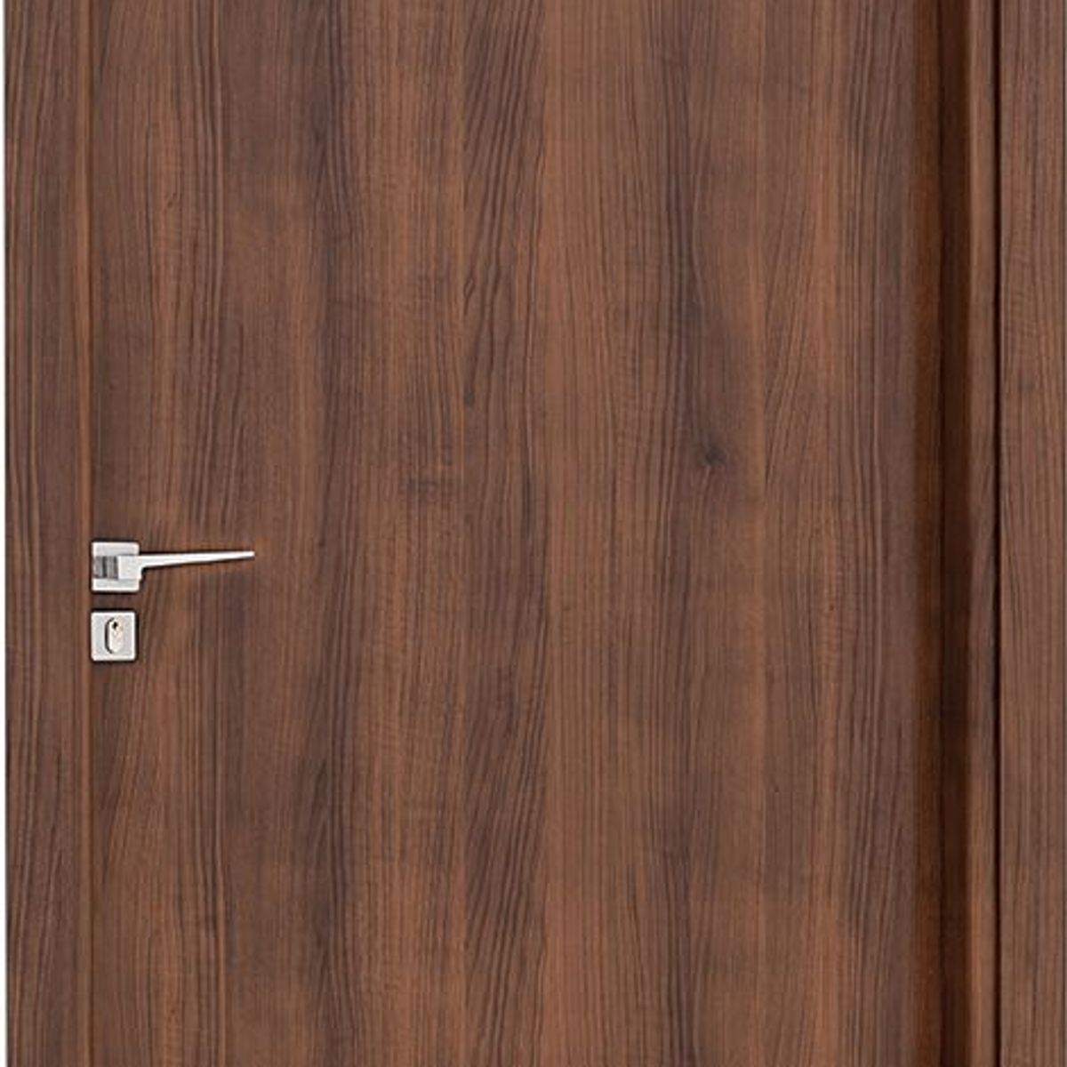 Porta Interna Fechadura Externa Alumínio Mogno Esquerda 215x88x14cm Aluminium, marca Sasazaki - Foto Principal