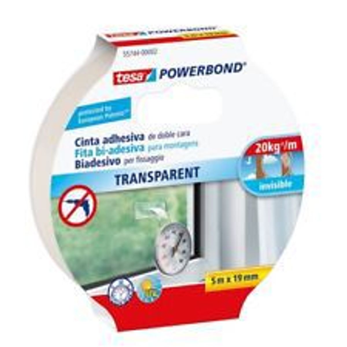 Fita Adesiva Dupla Face Powerbond 1,9x5m Transparente Tesa, marca Tesa - Foto Principal